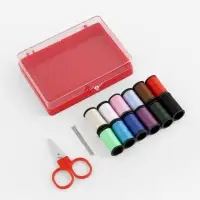 Швейный набор, 18 предметов, в пластиковой коробке, 9.5&times;7&times;2.5 см