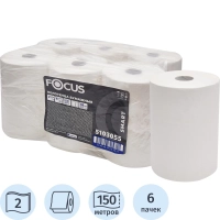 Полотенца бумажные д/дисп Focus Smart Jumbo 2сл 150м 6рул/уп_5103055