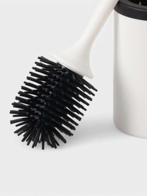 Комплект для туалета гибкий с подставкой, цвет белый