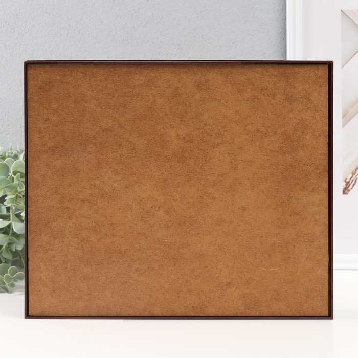 Ключница Ключница "Белые цветы" венге 26х31 см МИКС