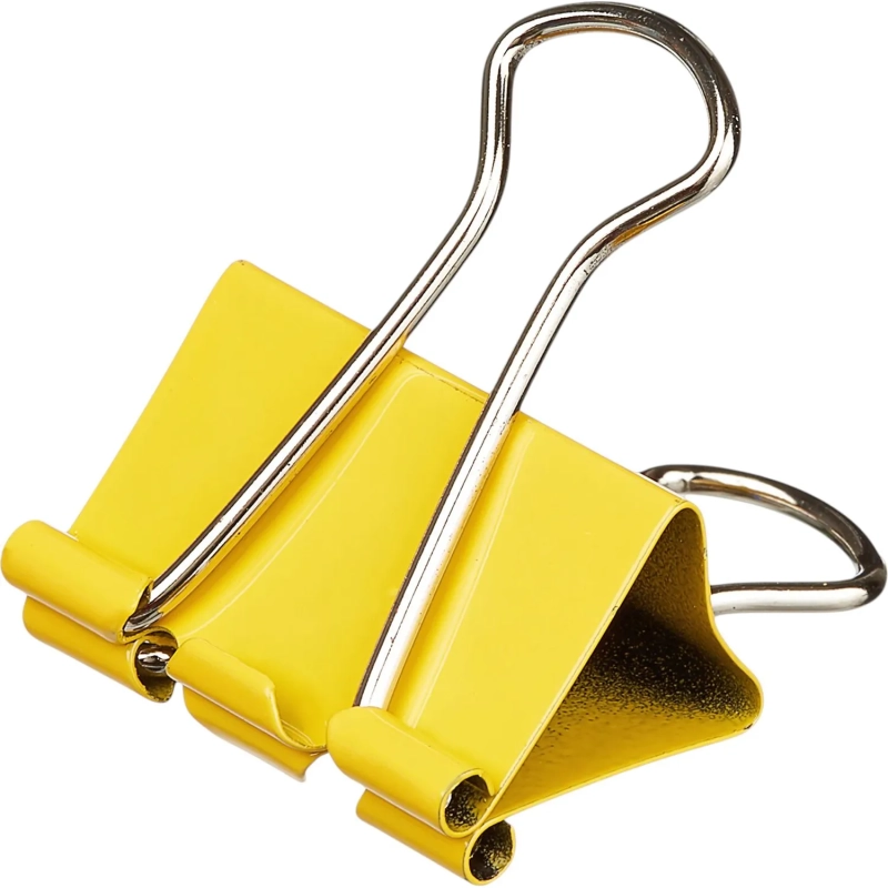 Зажимы для бумаг Attache, 32 мм, 12 шт., цветные, в карт.коробке