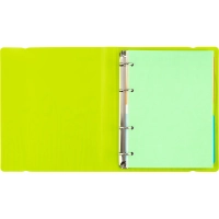 Бизнес-тетрадь А5,120 л,пласт обл,на рез,с разд, ATTACHE FANTASY,салат