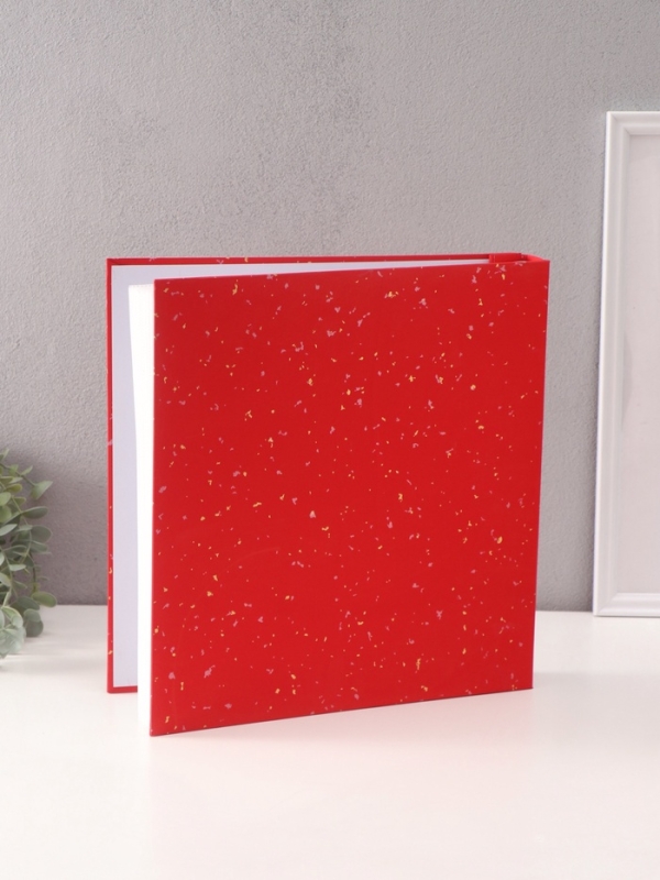 Фотоальбом на 500 фото 10х15 см Фотоальбом на 500 фото 10х15 см "Крапинки" в коробке красный 4,7х33х34 см