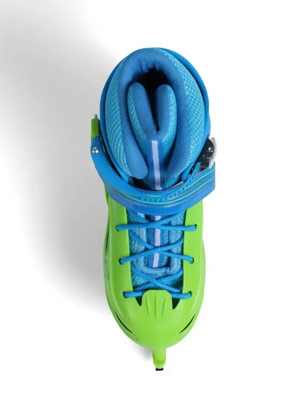 Коньки детские раздвижные BlackAqua, р. 26-29, для фитнеса, зелёные, синие Коньки детские раздвижные BlackAqua, р. 26-29, для фитнеса, зелёные, синие