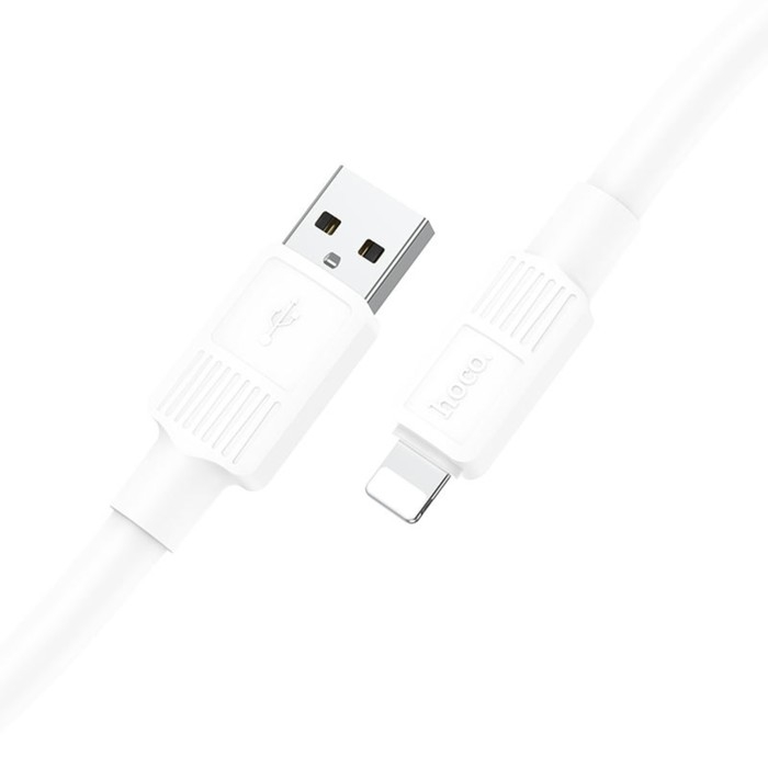 Кабель Hoco X84, Lightning - USB, 2.4 А, 1 м, передача данных, ПВХ, белый Кабель Hoco X84, Lightning - USB, 2.4 А, 1 м, передача данных, ПВХ, белый