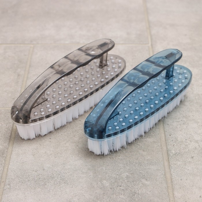 Щётка утюжок для уборки «Дельта», 16×5×6 см, с ручкой, прозрачный пластик, цвет МИКС Щётка утюжок для уборки «Дельта», 16×5×6 см, с ручкой, прозрачный пластик, цвет МИКС