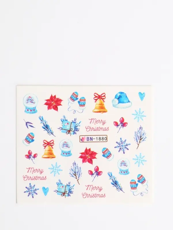 Слайдеры для ногтей «Christmas feeling», разноцветные Слайдеры для ногтей «Christmas feeling», разноцветные