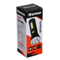 Фонарь ручной тм ЕРМАК, LED+COB, 4 режима, 1200мАч, 5,8х14,8см