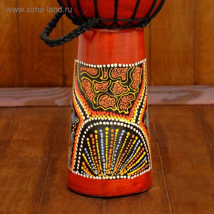 Сувенирный музыкальный инструмент барабан джембе Сувенирный музыкальный инструмент барабан джембе "Цветной" 50х23х23 см МИКС