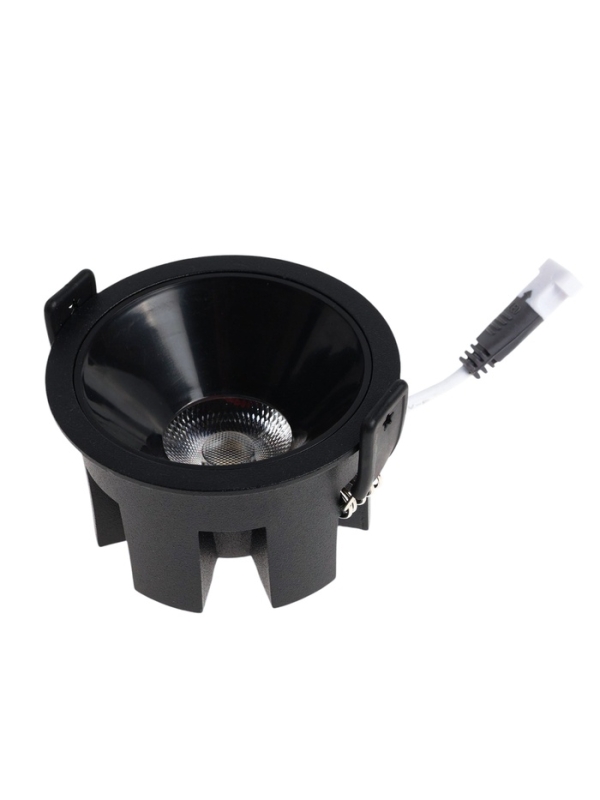 Светильник светодиодный встраиваемый, 12Вт, 4000К, с драйвером, D65, черный Светильник светодиодный встраиваемый, 12Вт, 4000К, с драйвером, D65, черный