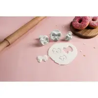 Плунжеры кондитерские Доляна &laquo;Бантик&raquo;, набор 3 шт., пластик, МИКС