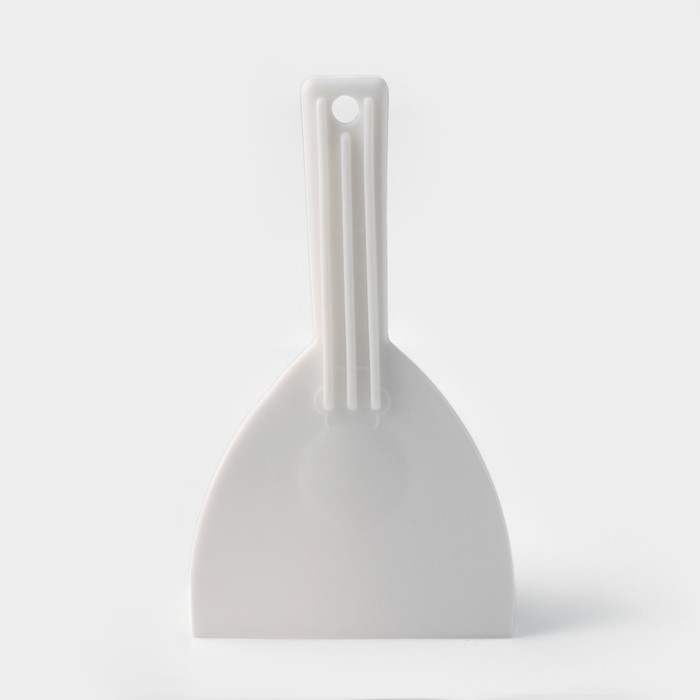 Шпатель кондитерский с ручкой Доляна, 16,5×9,5 см, цвет белый Шпатель кондитерский с ручкой Доляна, 16,5×9,5 см, цвет белый