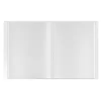 Папка с 20 вкладышами А4, 500 мкм, Calligrata, текстура &laquo;песок&raquo;, белая