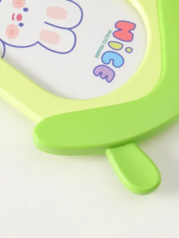 Фоторамка пластик 10х15 см "Домик с ушками зайки" зелёный 2х16,7х26 см