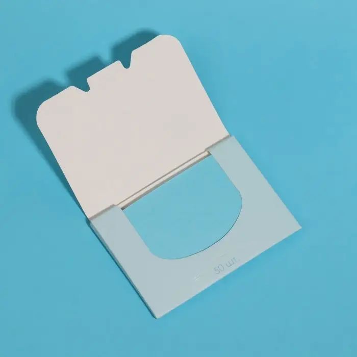 Матирующие салфетки &laquo;Colorful&raquo;, 50 шт., цвет голубой