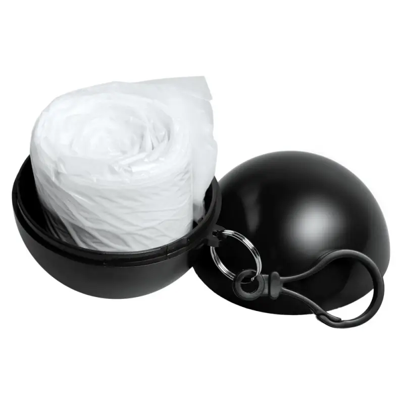 Дождевик в круглом футляре Nimbus, черный Дождевик в круглом футляре Nimbus, черный