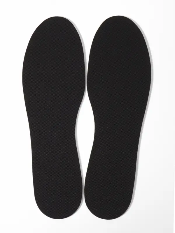Стельки для обуви, универсальные, влаговпитывающие, р-р RU до 46 (р-р Пр-ля до 46), 29 см, пара, чёрные
