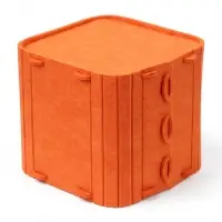 Домик для кошек &laquo;Сад&raquo;, 30&times;34 см, раскладной, войлок, оранжевый