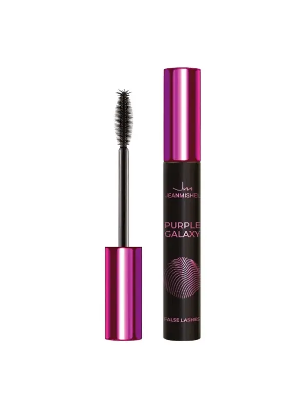 Тушь для ресниц PURPLE GALAXY силиконовая кисть с усиками, удлинение и разделение ресниц, 10 мл