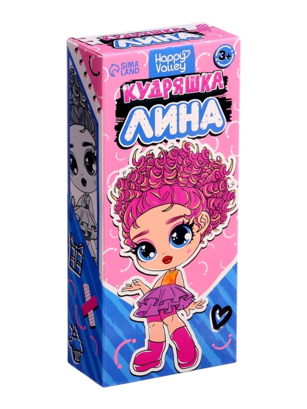 Кукла «Кудряшка Лина», светло-розовый Кукла «Кудряшка Лина», светло-розовый