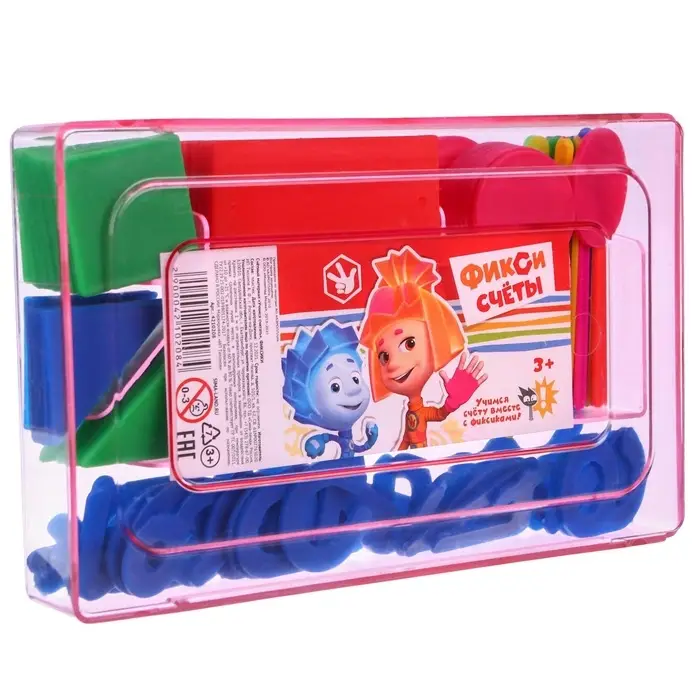 Счётный материал &laquo;Учимся считать&raquo;, 130 элементов в наборе, Фиксики, МИКС