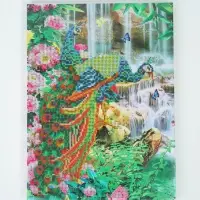 Алмазная мозаика с частичным заполнением на подрамнике &laquo;Павлины&raquo;, 30&times;40 см