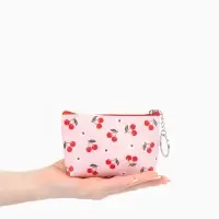 Кошелёк маленький &laquo;Вишня&raquo;, монетница на молнии, 10.5&times;2.5&times;8 см, МИКС