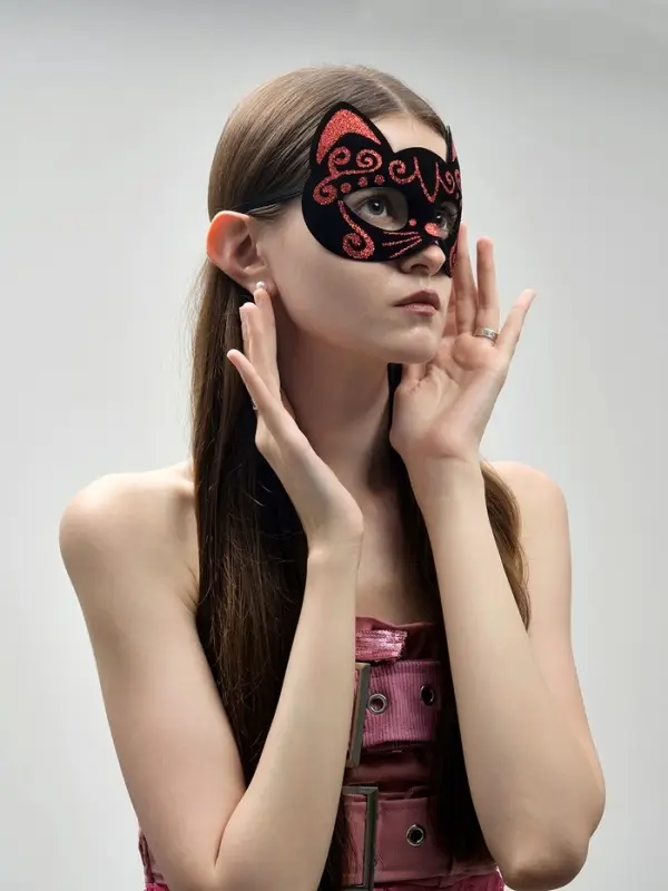 Карнавальная маска Карнавальная маска "Кошечка", цвета МИКС