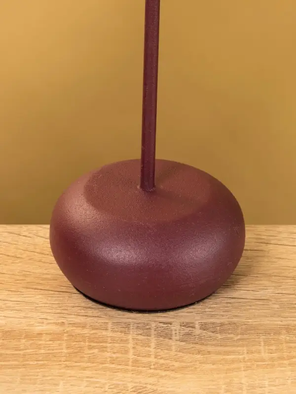 Подсвечник на 1 свечу текстурный  Подсвечник на 1 свечу текстурный "Баклажановый" 8х8х25,5 см