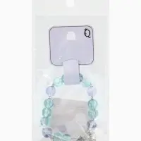 Браслет с подвесками &laquo;Сахарный. Бабочка и перо&raquo;, d=6 см, шар № 10/8, голубой, фиолетовый в серебре