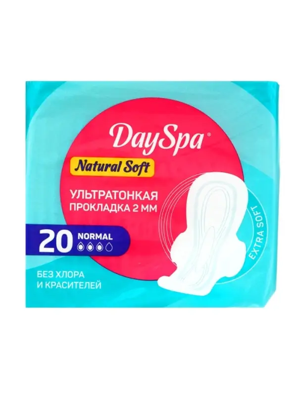 Прокладки Day Spa Natural нормал, софт, 20 шт.