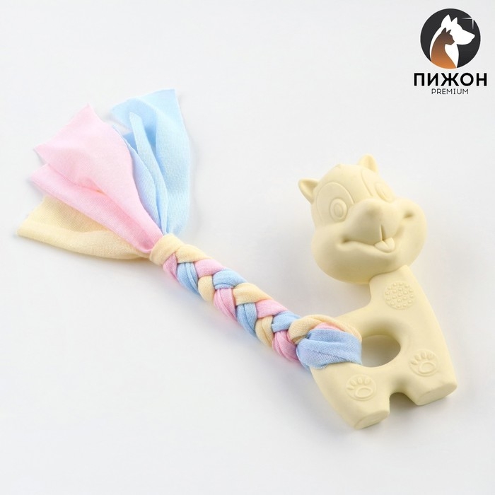 Игрушка жевательная Пижон Premium Игрушка жевательная Пижон Premium "Белка", 10 х 6 х 3,5 см, жёлтая
