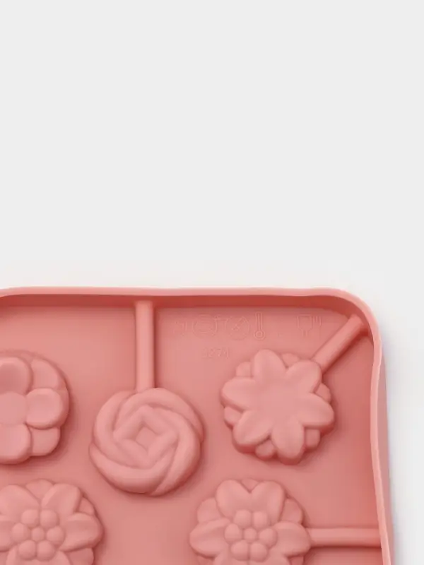 Форма для леденцов Доляна &laquo;Летний полдень&raquo;, силикон, 12.5&times;12.5&times;1.5 см, 8 ячеек (2.7&times;2.7 см), с палочками, МИКС