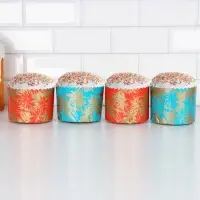 Форма бумажная для кулича «Сказочный лес», 11×8.5 см, МИКС