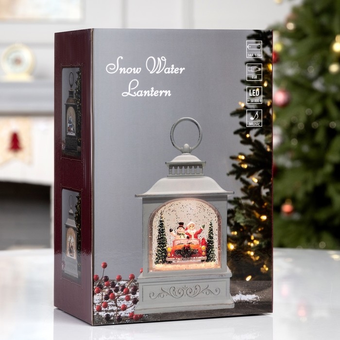 Фигура светодиодная «Рождество», 21х13.3х8.1 см, музыка, батарейки ААх3 (не в комплекте), USB, свечение тёплое белое Фигура светодиодная «Рождество», 21х13.3х8.1 см, музыка, батарейки ААх3 (не в комплекте), USB, свечение тёплое белое