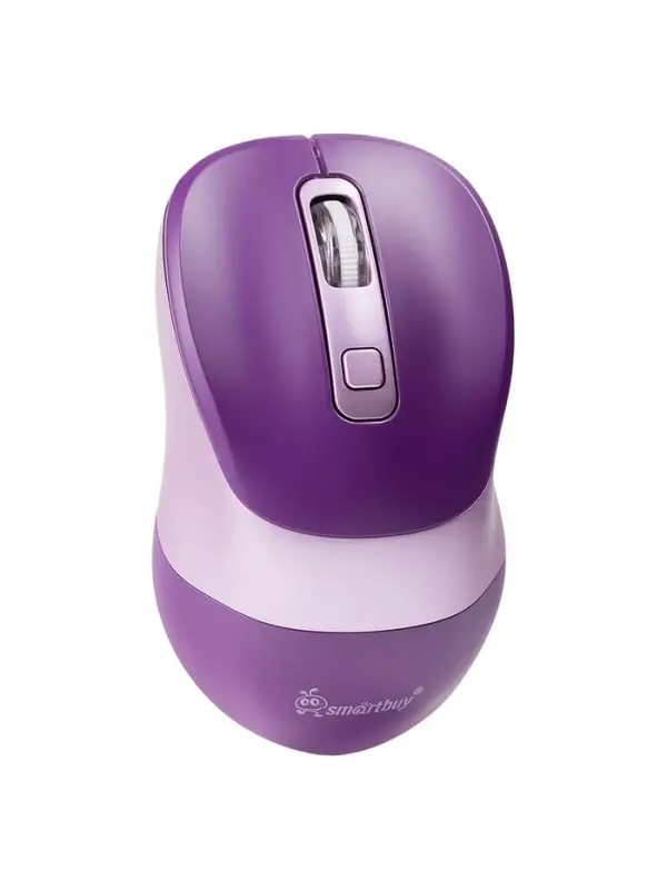 Мышь беспроводная Smartbuy X57 Dual, BT+USB с зарядкой, 4 кнопки, 2000 dpi, 300 мАч, фиолетовая
