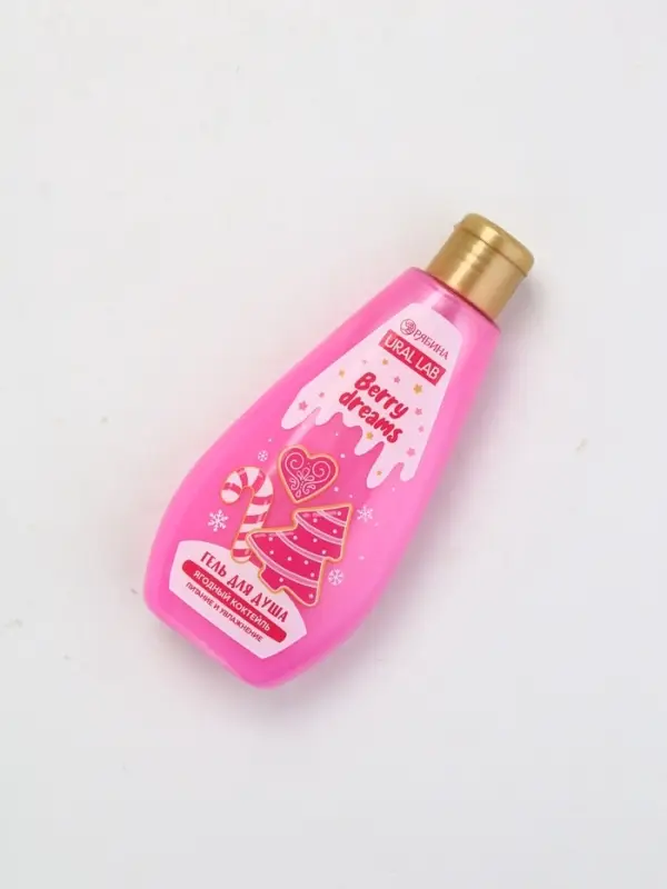 Подарочный набор новогодний: гель для душа 200 мл и бомбочки для ванны 4 шт х 40 г, URAL LAB