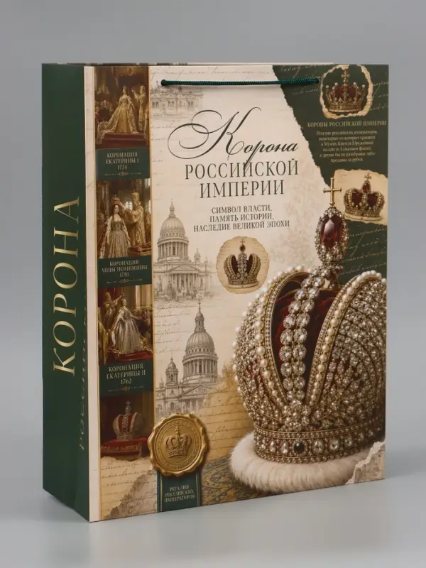 Пакет подарочный &laquo;Корона Российской империи&raquo;, 31&times;40&times;11.5 см
