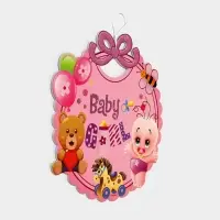 Украшение на гендер пати &laquo;Подвеска Baby Girl&raquo;, 28.5&times;24.5 см, розовое