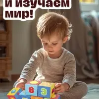 Игрушка мягконабивная, кубики IQ-ZABIAKA &laquo;Обучающие&raquo;, 8&times;8 см, 6 шт. цифры, предметы