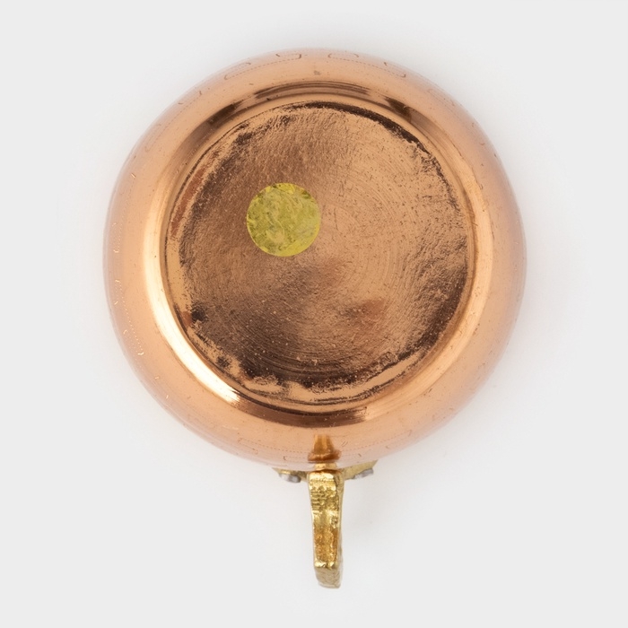 Кружка медная, 450 мл, d= 8 см, h=8,5 см, латунная ручка, с узором, 1 сорт Кружка медная, 450 мл, d= 8 см, h=8,5 см, латунная ручка, с узором, 1 сорт