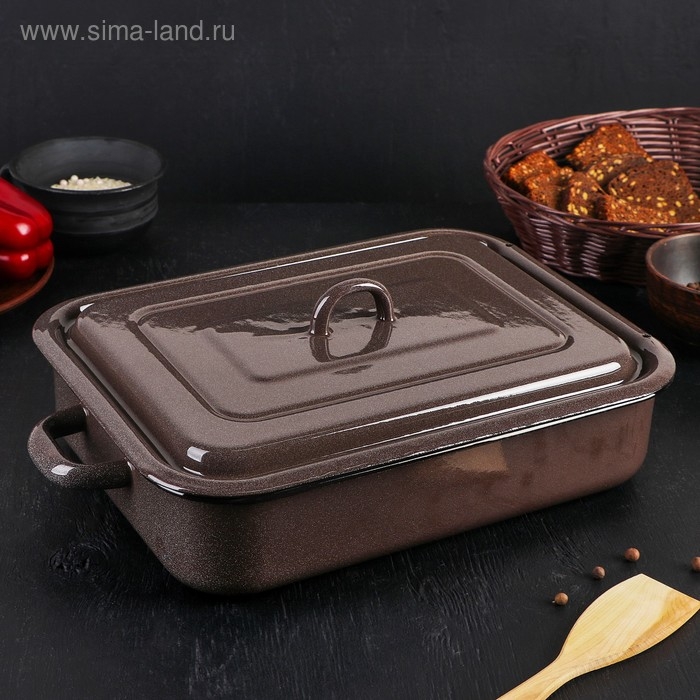 Противень, 4,5 л, цвет коричневый Противень, 4,5 л, цвет коричневый