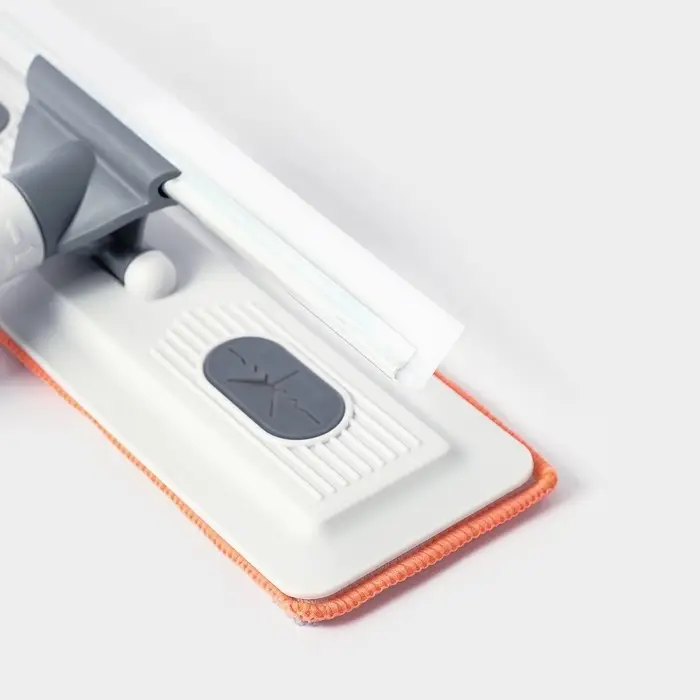 Оконная швабра с креплением на липучке 30&times;8 см, длина 103-145 см, 2 насадки, 45+180 поворот