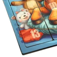 Головоломка «Пятнашки. Жеребёнок с игрушками», логическая настольная игра, 22×22 см