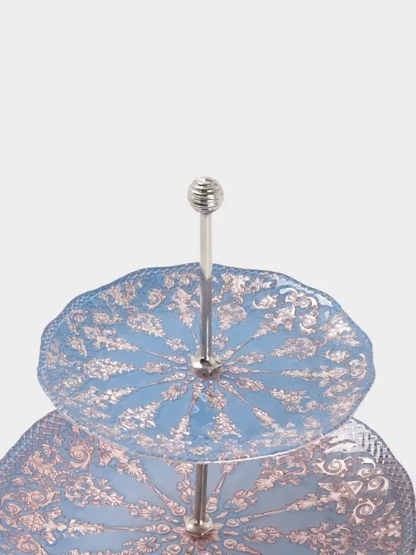 Фруктовница 2-х ярусная "ЭЛЕОНОРА БРОНЗА" 21/28 см