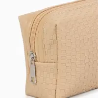 Косметичка дор Плетенка, 16*5*10, отдел на молнии, св. бежевый