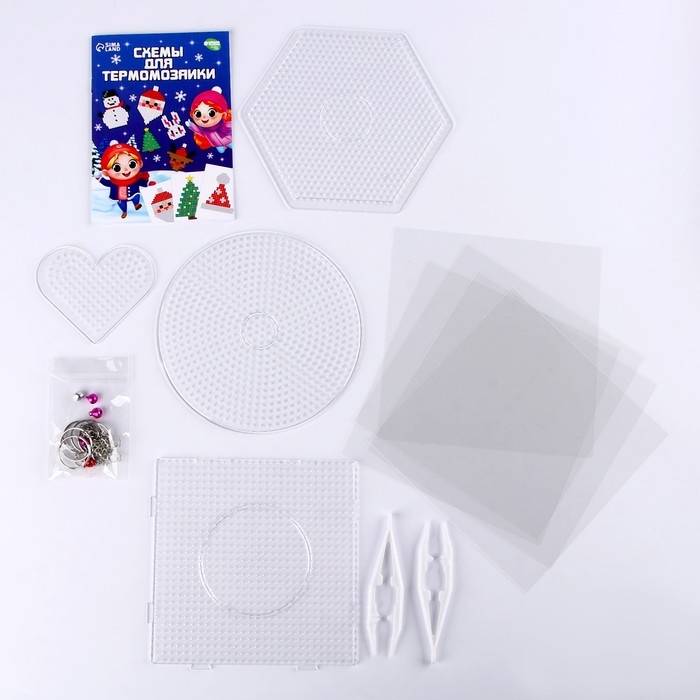 Термомозаика на новый год «Новый год!», 36 цветов, новогодний набор для творчества Термомозаика на новый год «Новый год!», 36 цветов, новогодний набор для творчества