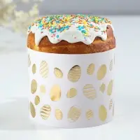 Форма ободок для кулича с тиснением «Светлой Пасхи!», 24×5 см