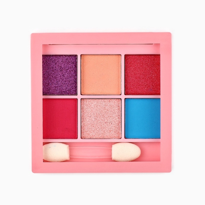 Набор детской косметики «Розовые мечты», тени 6 цв по 1,2 гр, блеск 8 гр, тон розовый