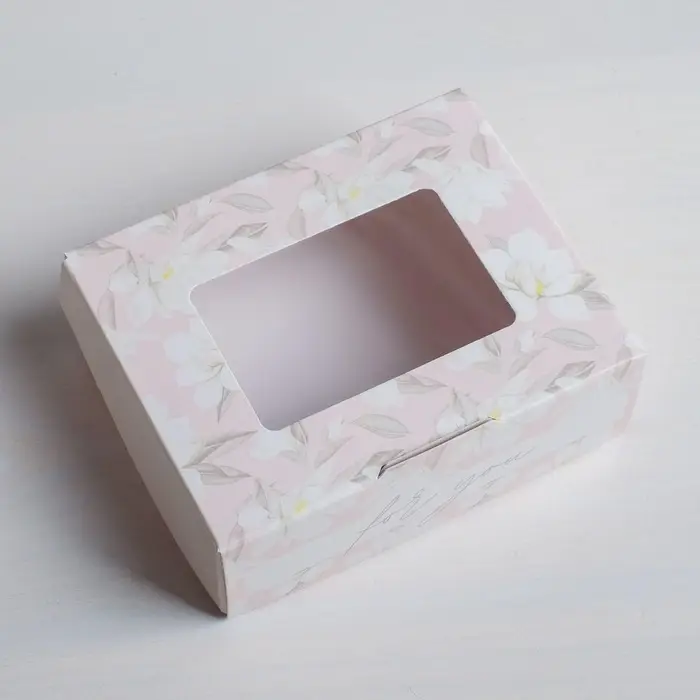 Кондитерская упаковка, коробка с ламинацией &laquo;For you&raquo;, 10&times;8&times;3.5 см